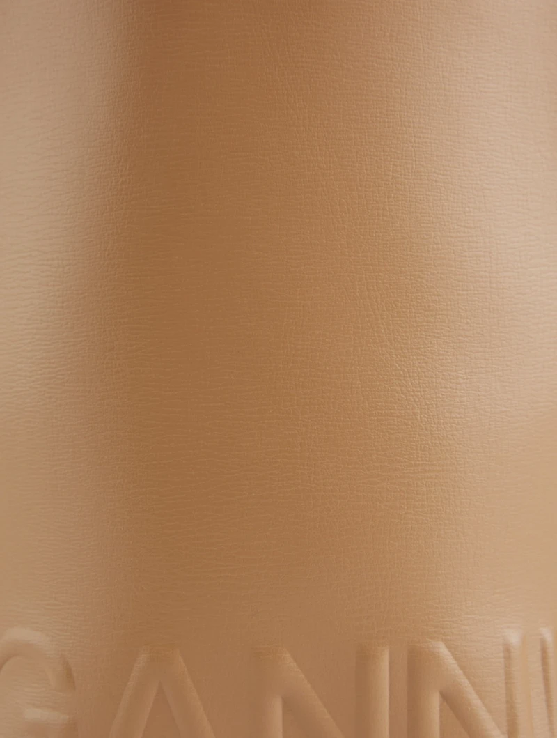 Small Banner Recycled Leather Crossbody Bag