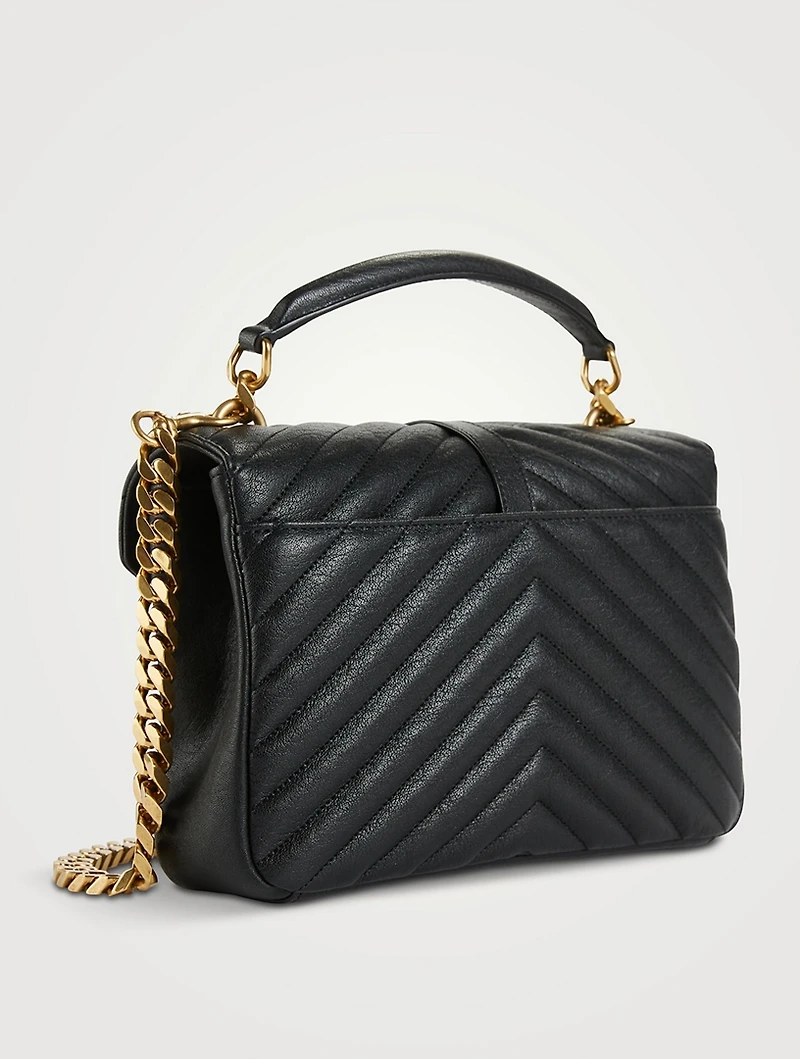 Medium Collége YSL Monogram Leather Bag