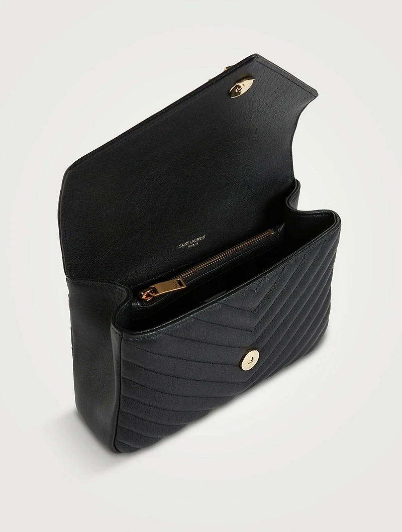 Medium Collége YSL Monogram Leather Bag
