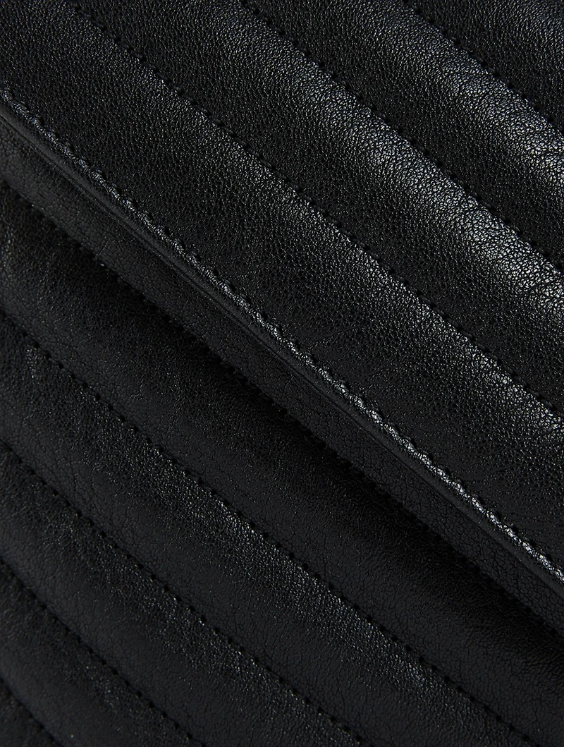 Medium Collége YSL Monogram Leather Bag