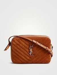 Medium Lou YSL Monogram Suede Camera Bag