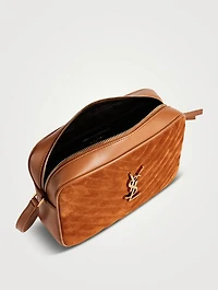 Medium Lou YSL Monogram Suede Camera Bag