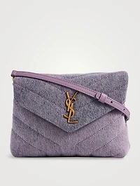 Toy Loulou YSL Monogram Denim Crossbody Bag
