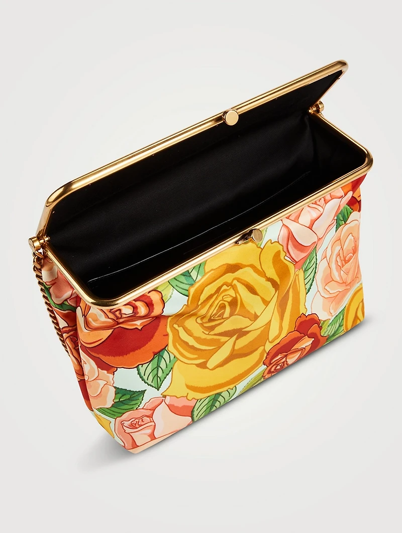 Medium Fanny Shoulder Bag In Floral Print