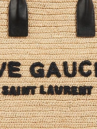 Rive Gauche Raffia Tote Bag