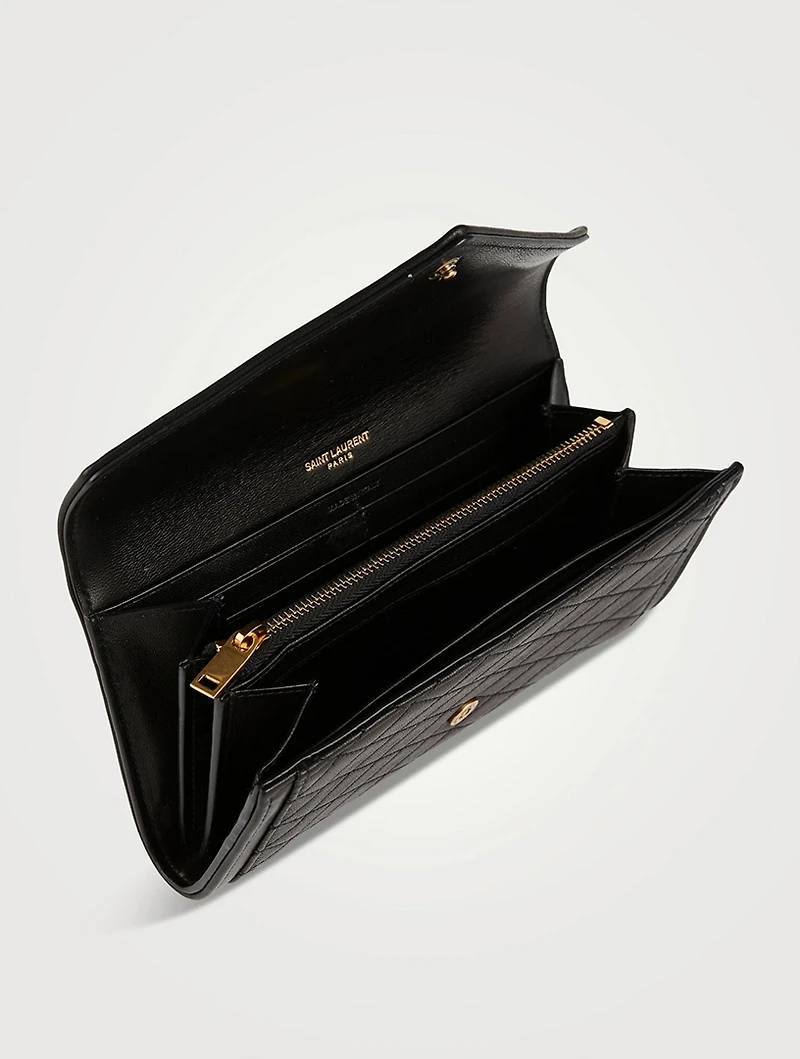 Large Gaby YSL Monogram Leather Wallet