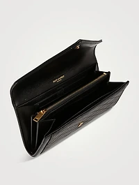 Large Gaby YSL Monogram Leather Wallet