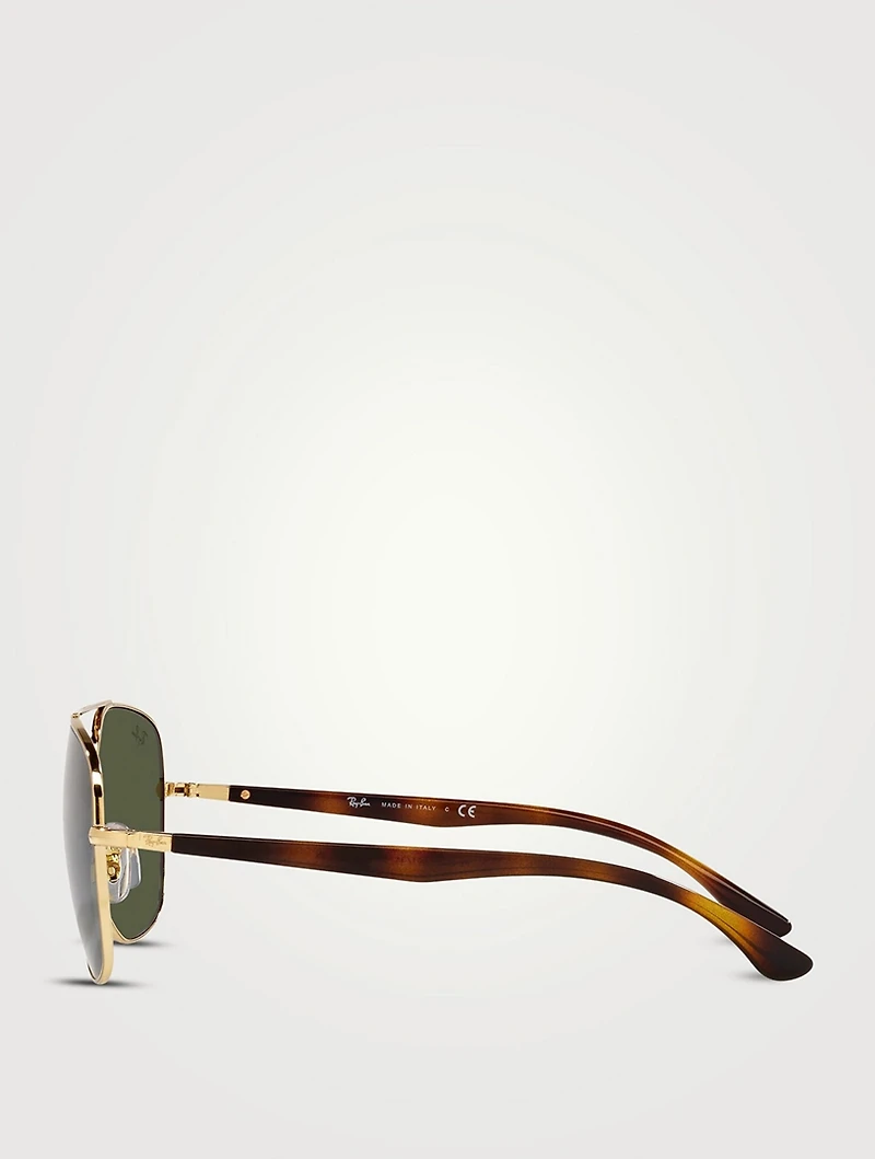 RB3683 Metal Square Aviator Sunglasses