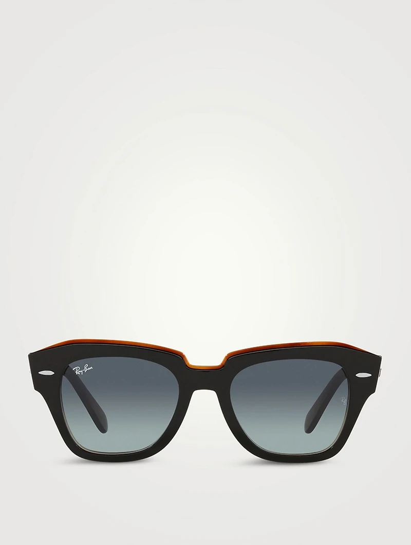 RB2186 State Street Fleck Oversized Sunglasses