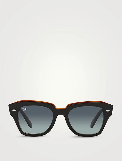 RB2186 State Street Fleck Oversized Sunglasses