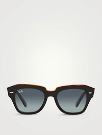 RB2186 State Street Fleck Oversized Sunglasses