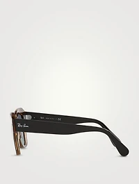RB2186 State Street Fleck Oversized Sunglasses