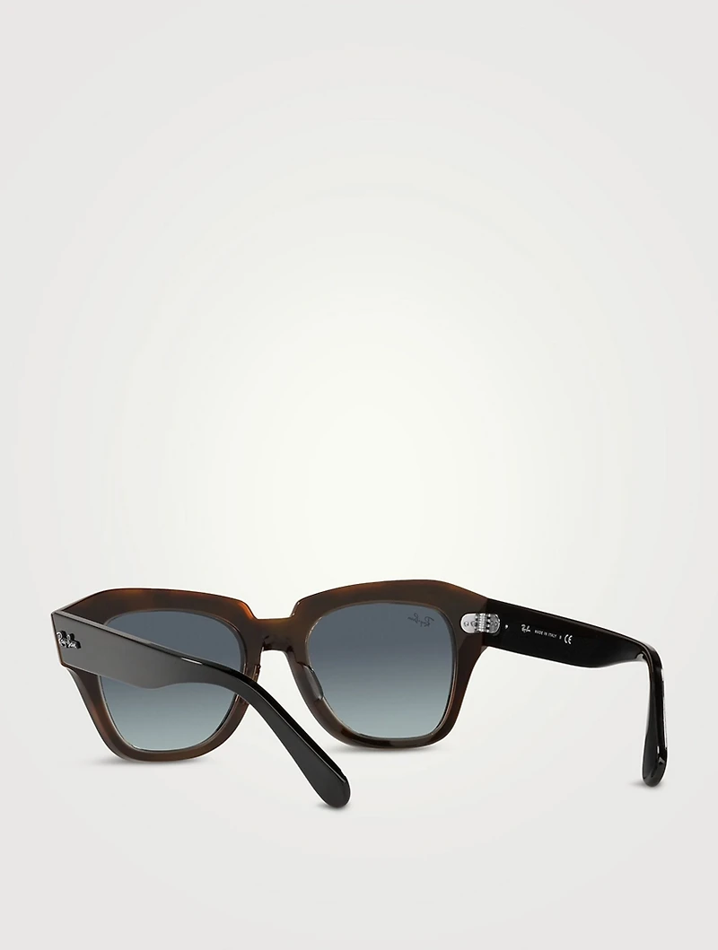 RB2186 State Street Fleck Oversized Sunglasses