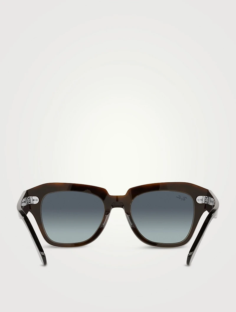 RB2186 State Street Fleck Oversized Sunglasses