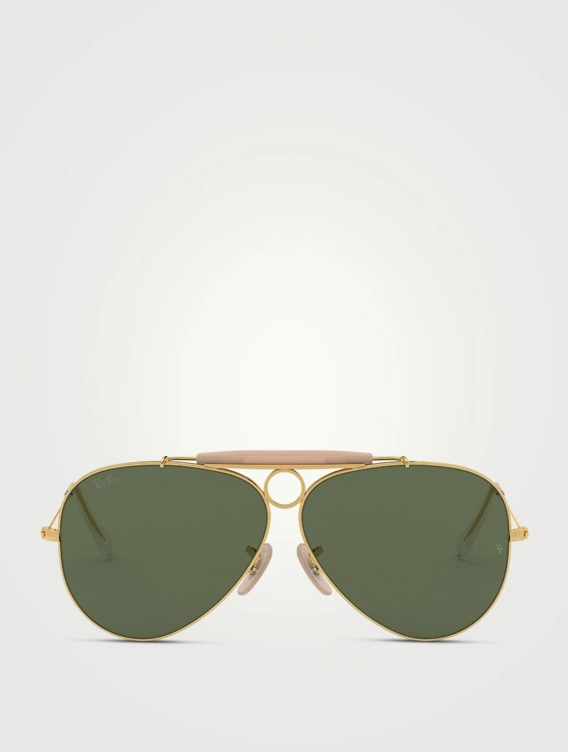 RB3138 Shooter Aviator Sunglasses