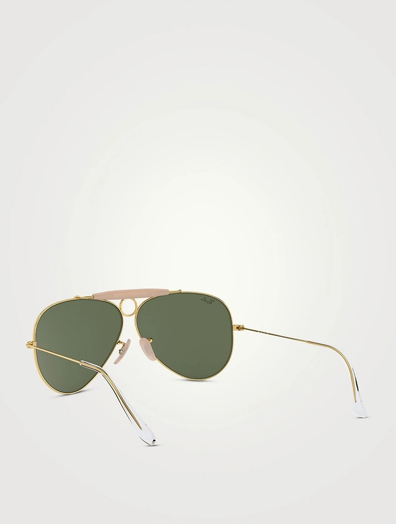 RB3138 Shooter Aviator Sunglasses
