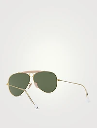 RB3138 Shooter Aviator Sunglasses