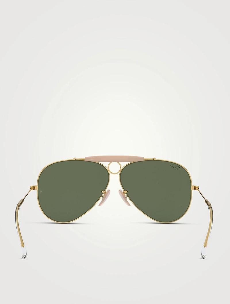 RB3138 Shooter Aviator Sunglasses