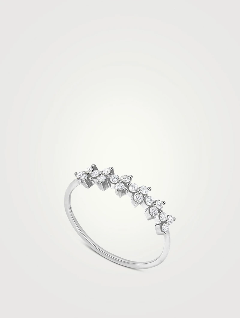 Reverie 18K White Gold Ring With Diamonds