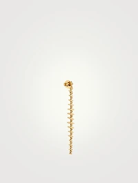 Tribal 18K Gold Earrings With Diamonds