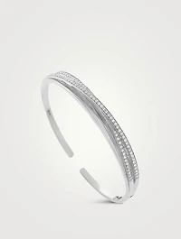 Wave 18K White Gold Bracelet With Diamonds