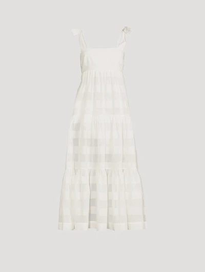 Tie-Shoulder Midi Dress