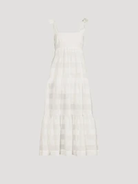 Tie-Shoulder Midi Dress