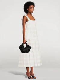 Tie-Shoulder Midi Dress