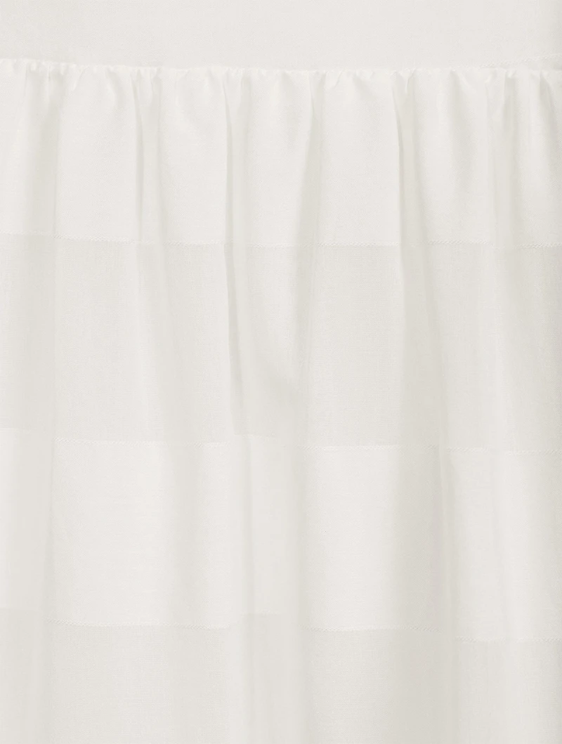 Tie-Shoulder Midi Dress