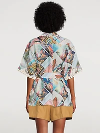 Postcard Oversized Short-Sleeve Shirt