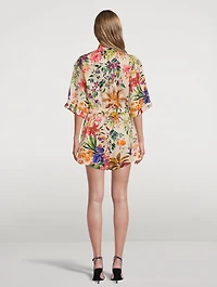 Tropicana Utility Playsuit Floral Print