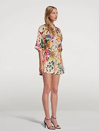 Tropicana Utility Playsuit Floral Print