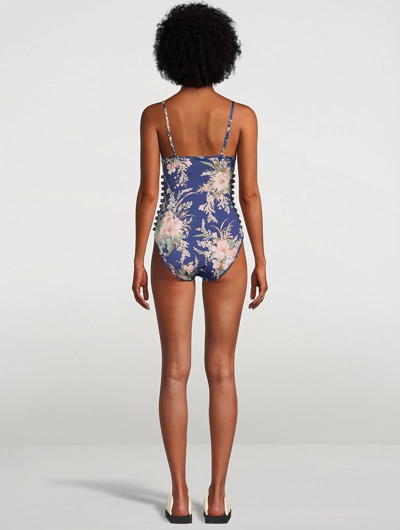 Moonshine One-Piece Swimsuit Floral Print
