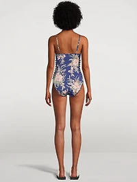 Moonshine One-Piece Swimsuit Floral Print