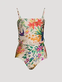 Tropicana Convertible One-Piece Swimsuit Floral Print