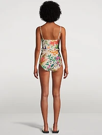 Tropicana Convertible One-Piece Swimsuit Floral Print