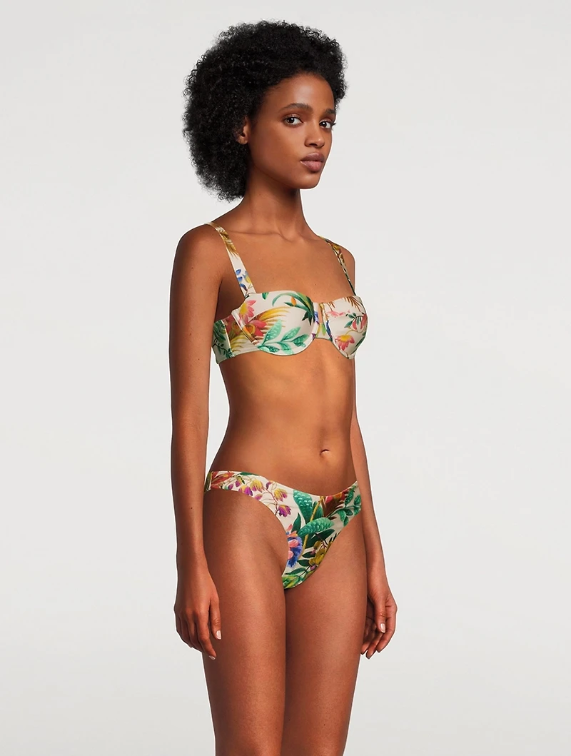 Tropicana Balconette Bikini Top Floral Print