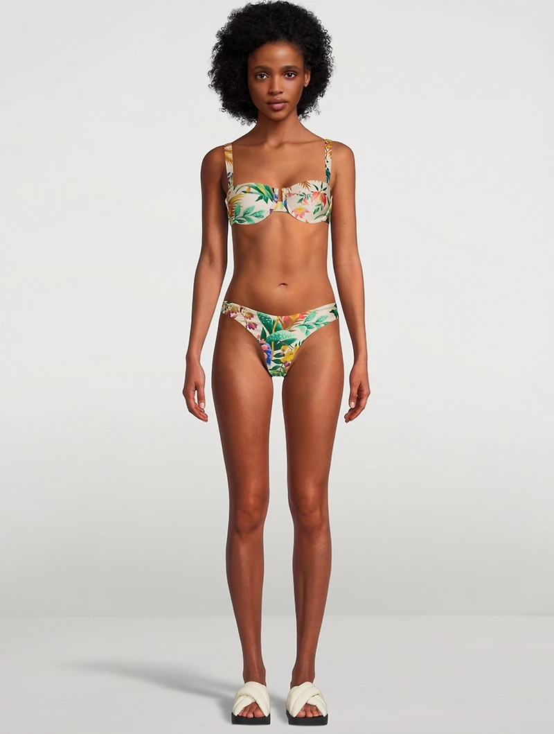 Tropicana Balconette Bikini Top Floral Print