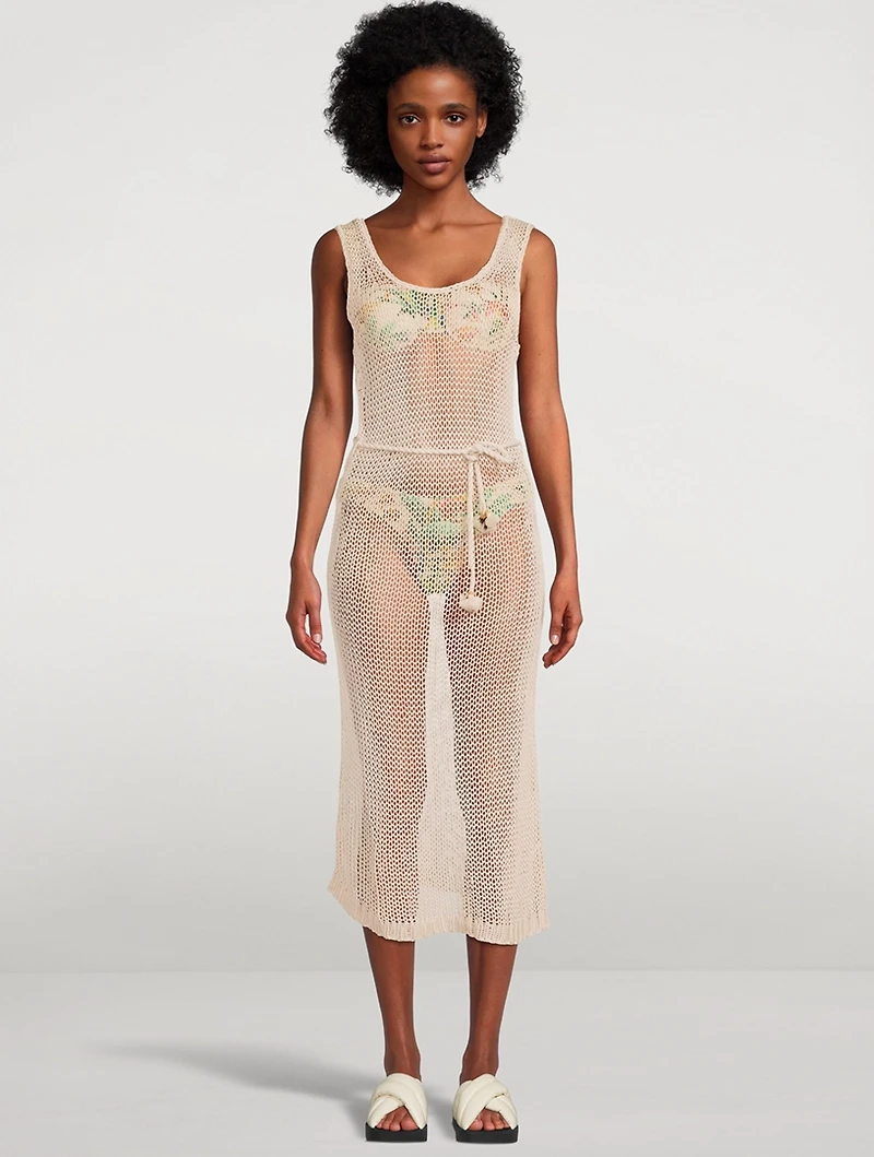 Tropicana Knit Midi Dress