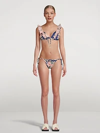 Moonshine Frill Bikini Set Floral Print