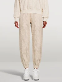 Miramar Trompe L'oeil Cable-Knit Joggers