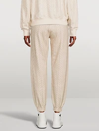 Miramar Trompe L'oeil Cable-Knit Joggers