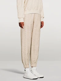 Miramar Trompe L'oeil Cable-Knit Joggers