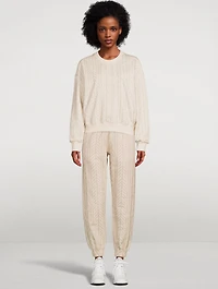 Miramar Trompe L'oeil Cable-Knit Joggers