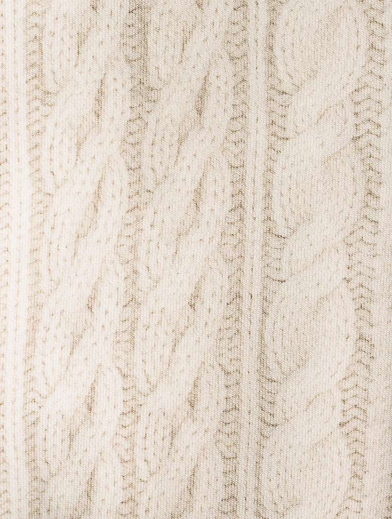 Miramar Trompe L'oeil Cable-Knit Sweater