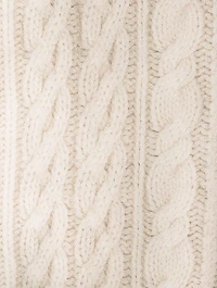 Miramar Trompe L'oeil Cable-Knit Sweater