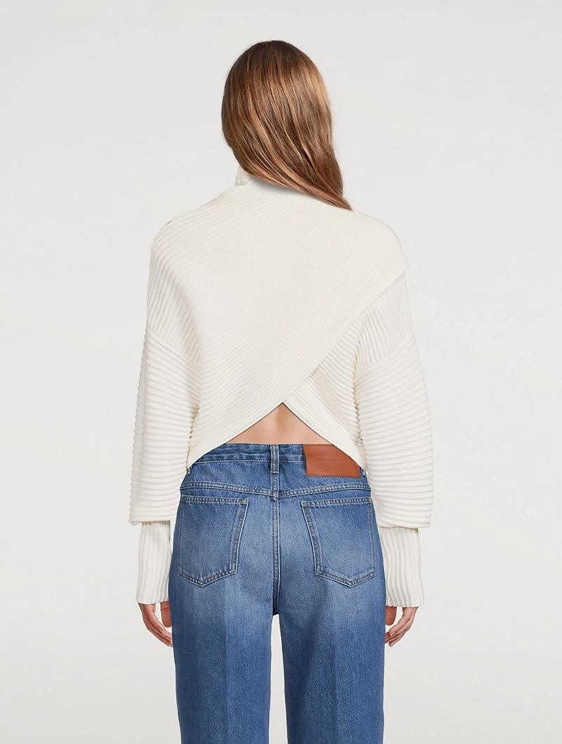 Crossover Back Sweater