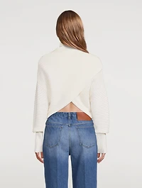 Crossover Back Sweater
