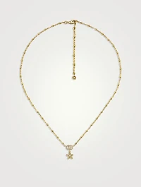 Gucci Flora 18K Gold Necklace With Diamonds