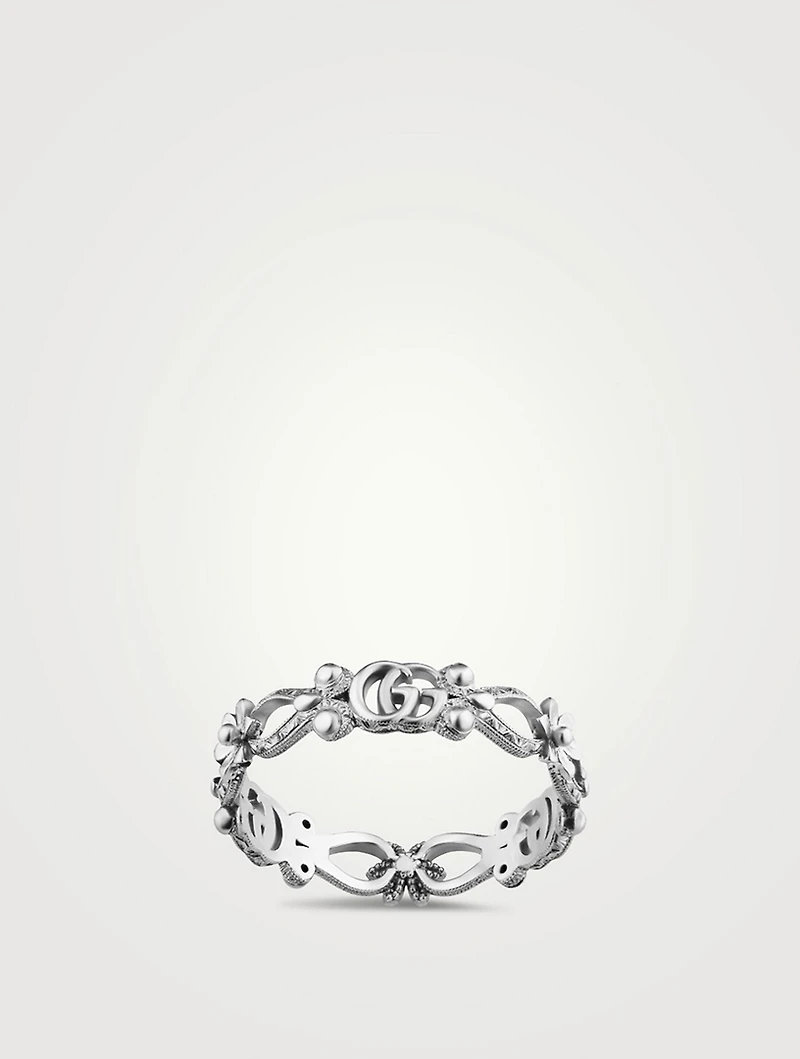 Flora 18K White Gold Ring